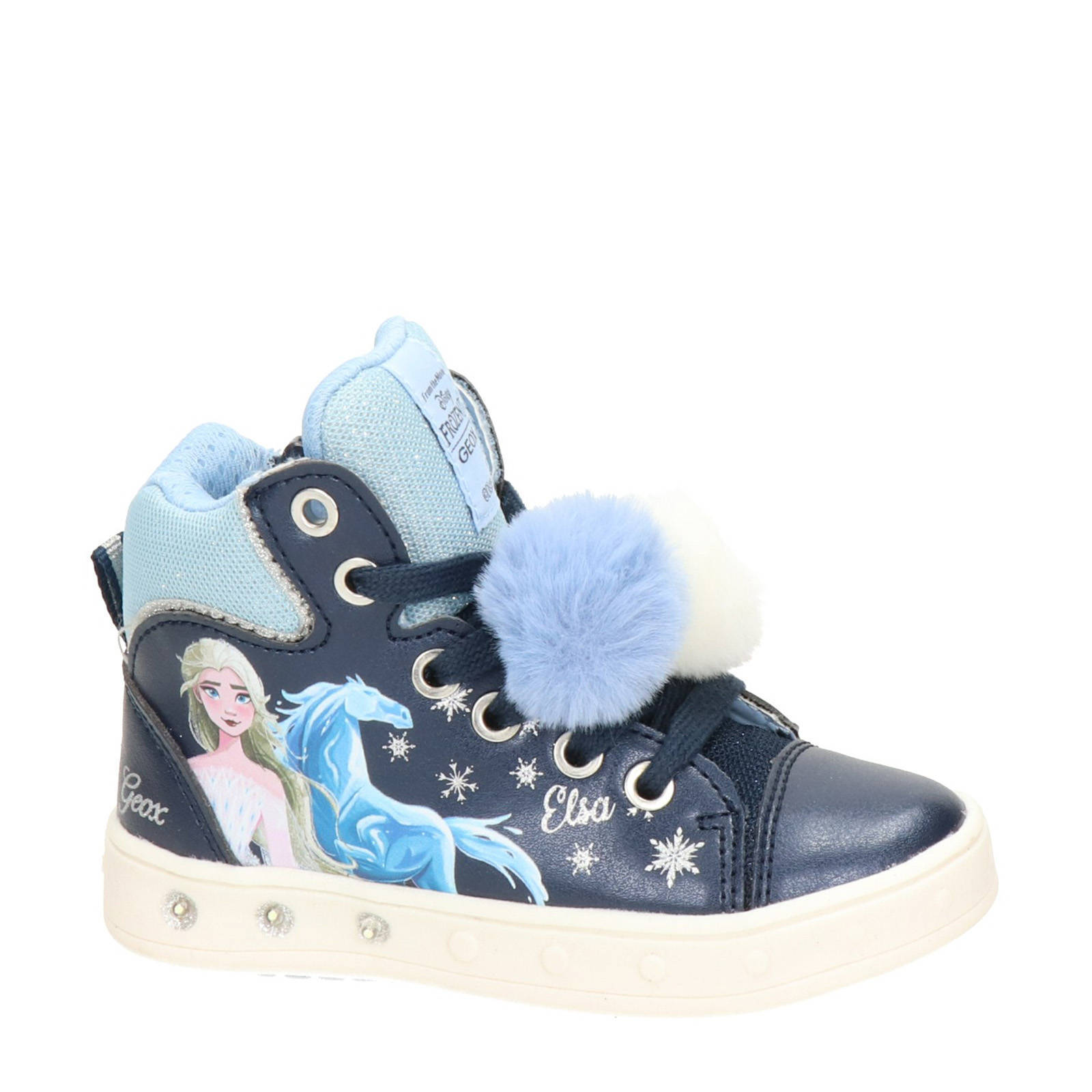 Geox Frozen Skylin hoge sneakers blauw