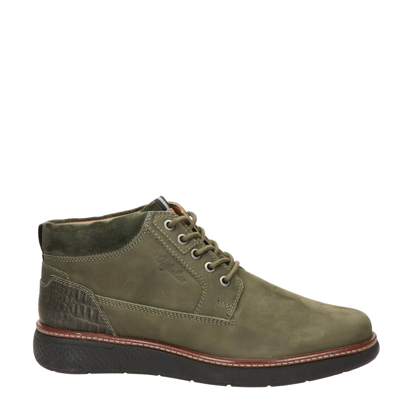 Australian Dexter nubuck veterboots groen | wehkamp