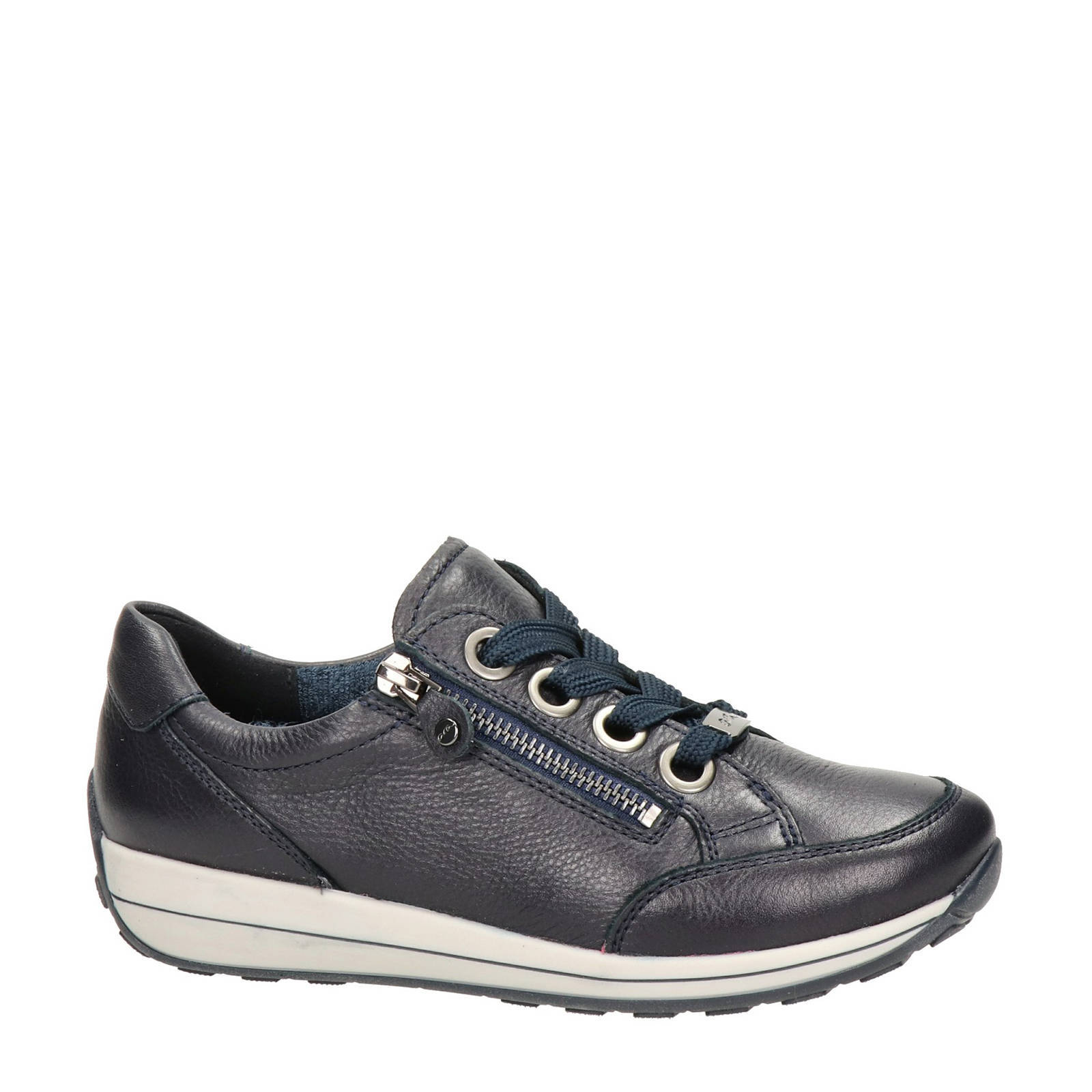 Ara Meran leren veterschoenen donkerblauw | wehkamp