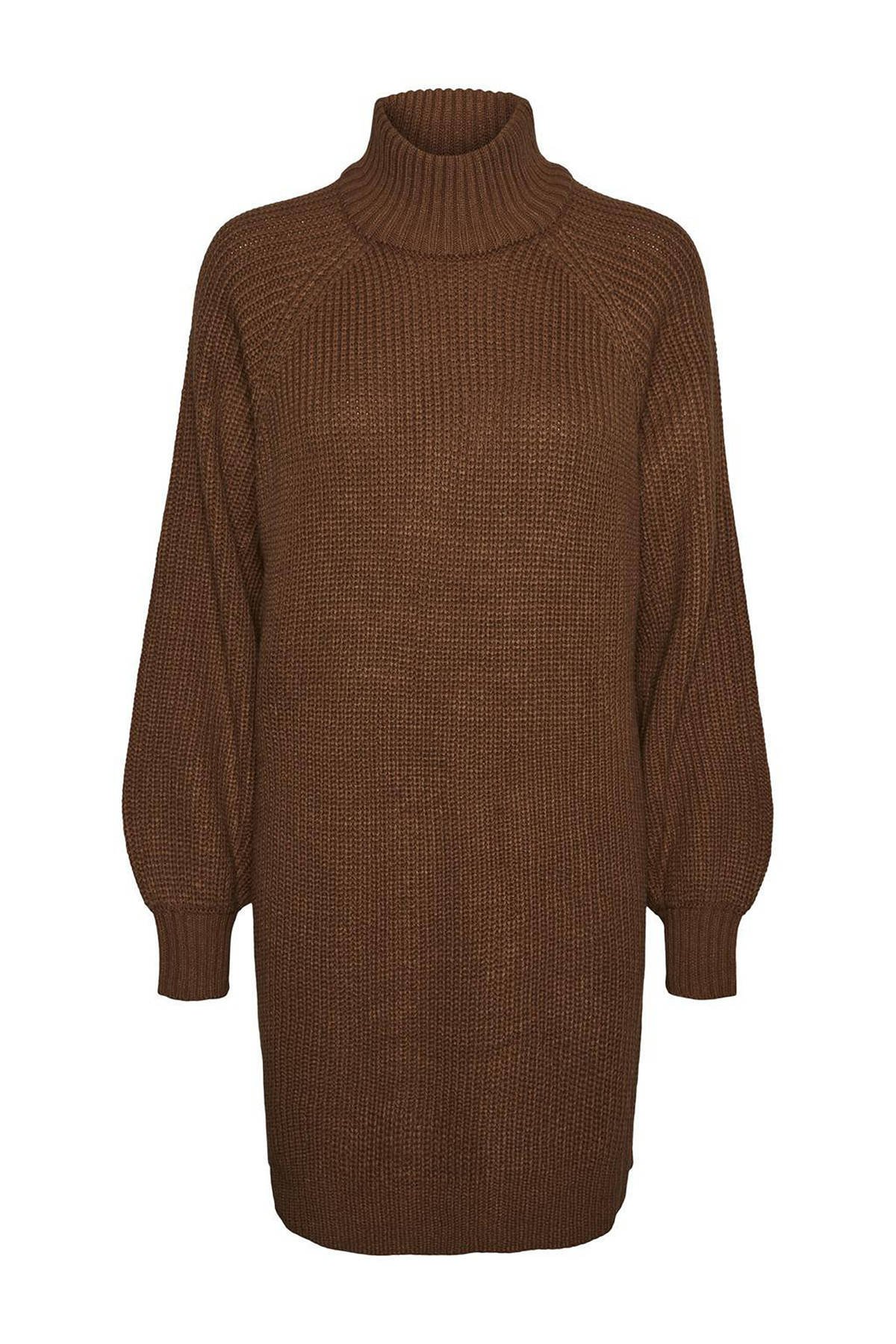 NOISY MAY gebreide jurk NMTIMMY bruin online kopen