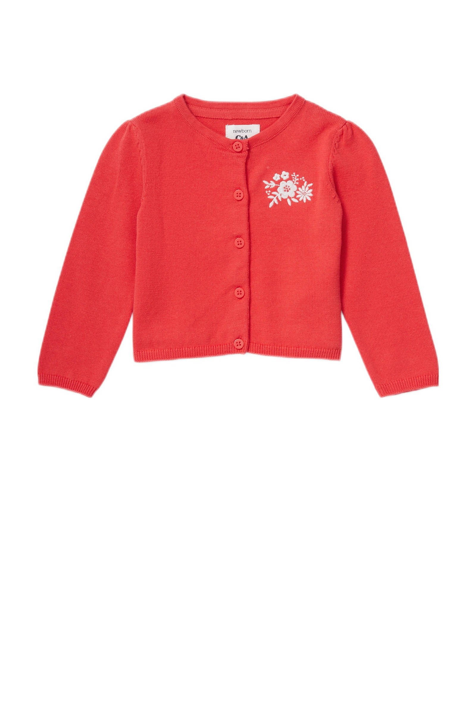 baby vest van biologisch katoen rood