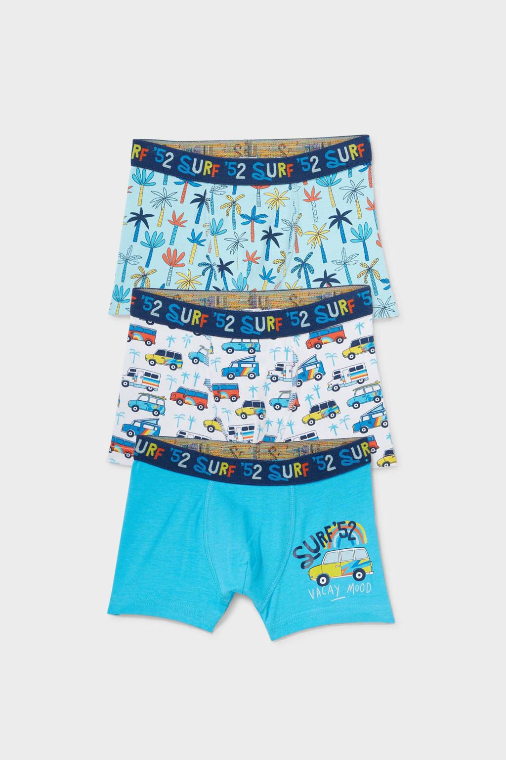C&A Palomino boxershort - set van 3 blauw/wit, Blauw/wit