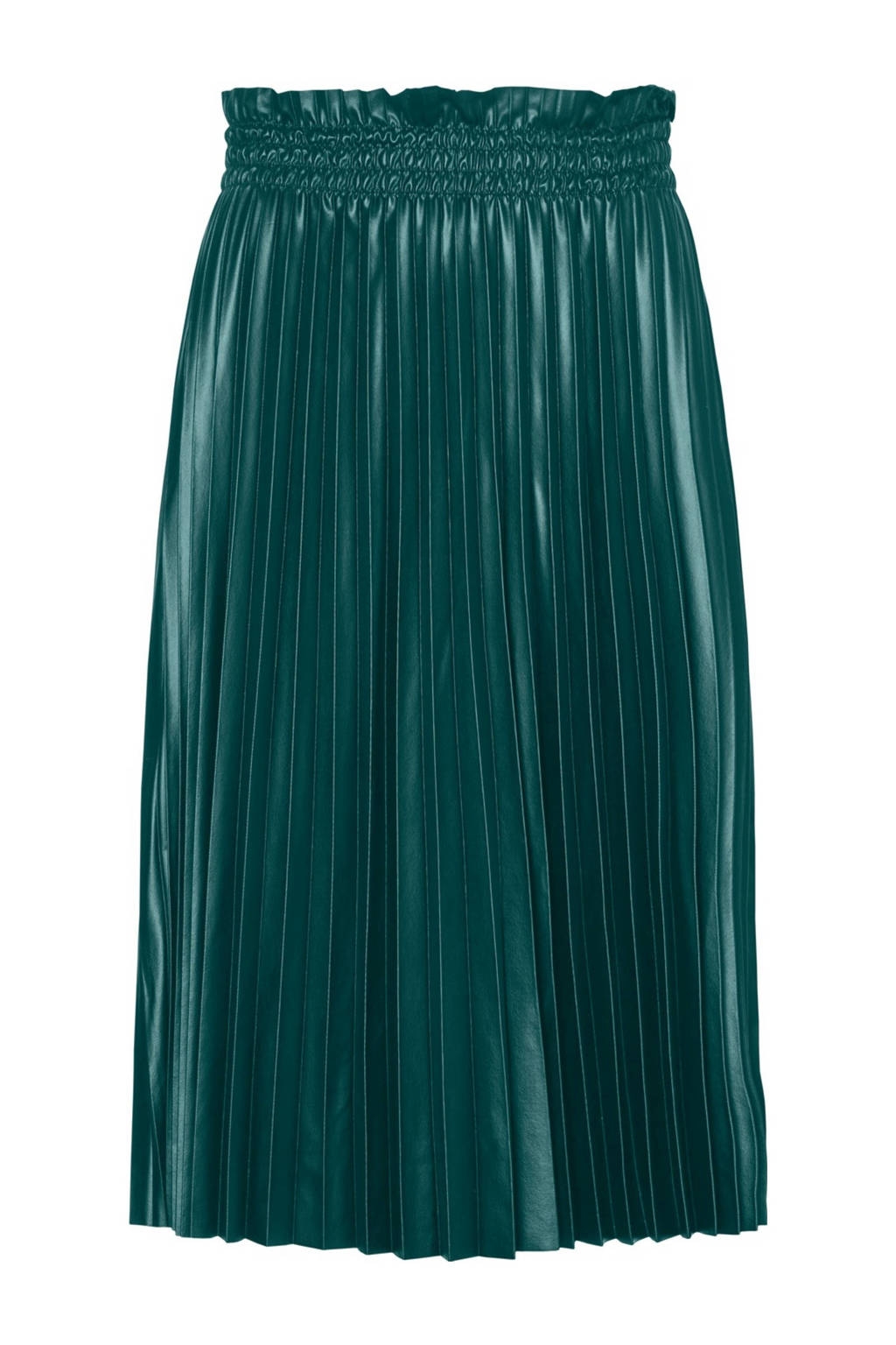 Groene dames VERO MODA coated rok voorzien van elastische tailleband
