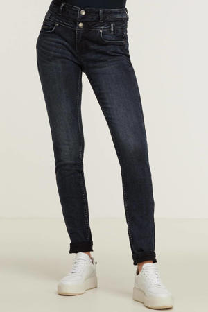 high waist skinny jeans Ibiza dark denim