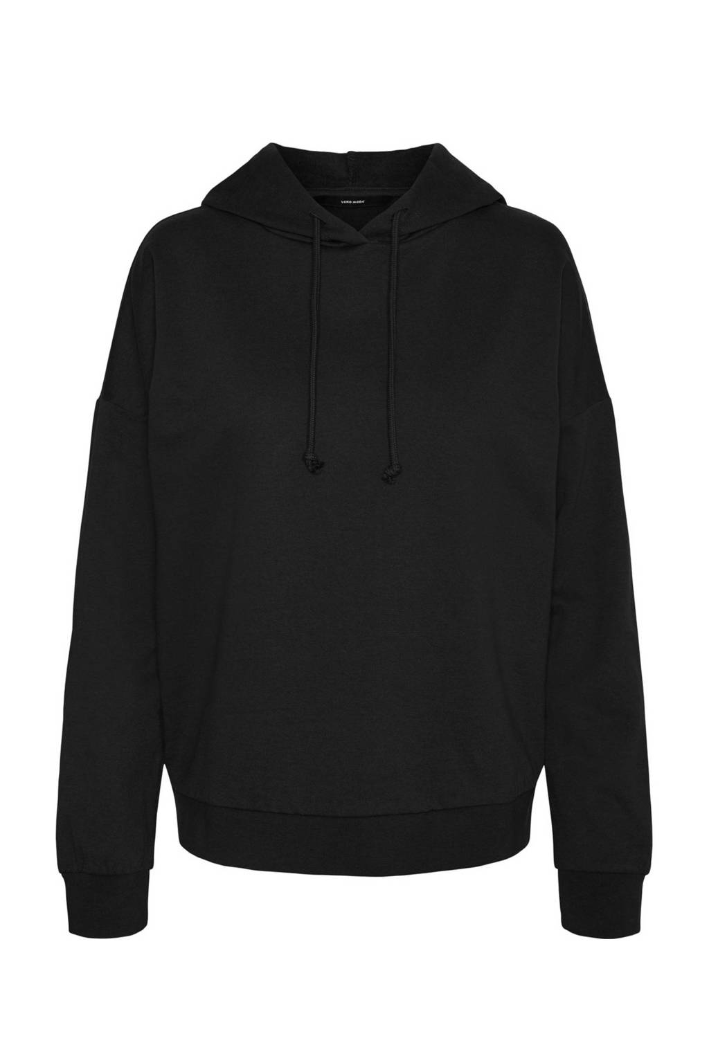 VERO MODA hoodie VMOCTAVIA met biologisch katoen zwart, Zwart