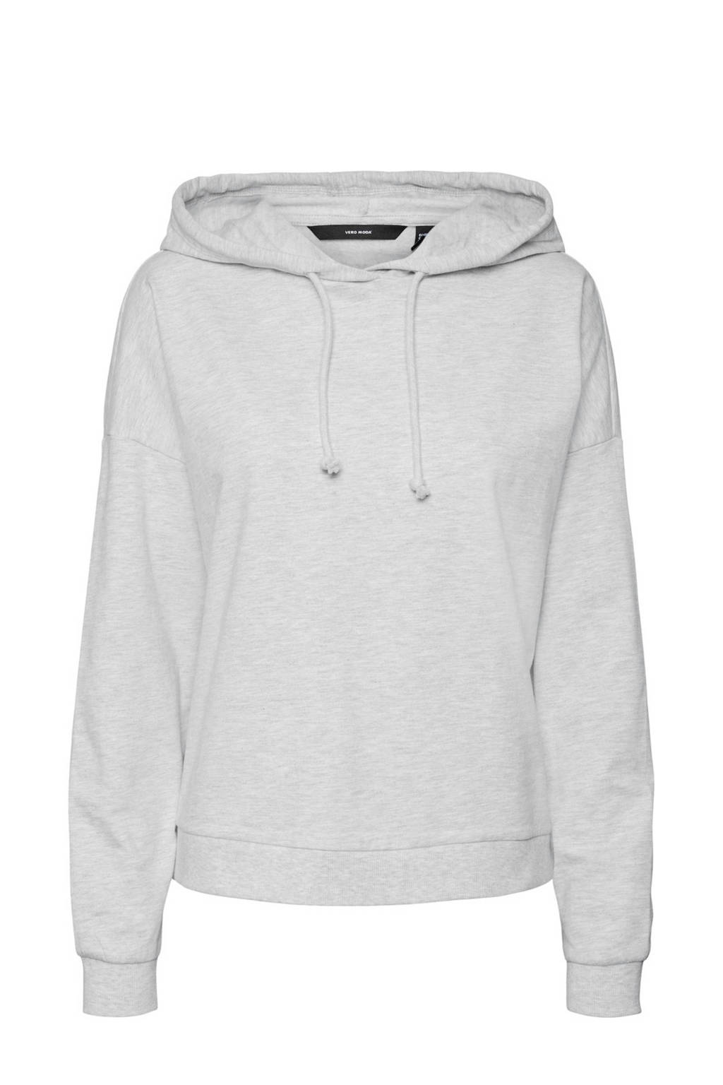 VERO MODA hoodie VMOCTAVIA met biologisch katoen lichtgrijs, Lichtgrijs