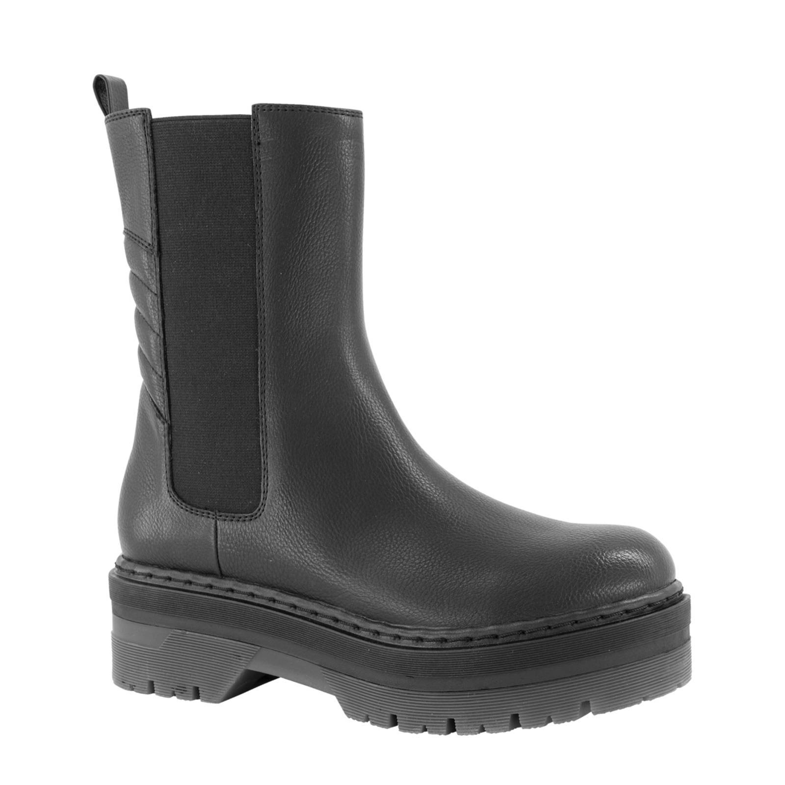 Oxmox chunky chelsea boots zwart | wehkamp