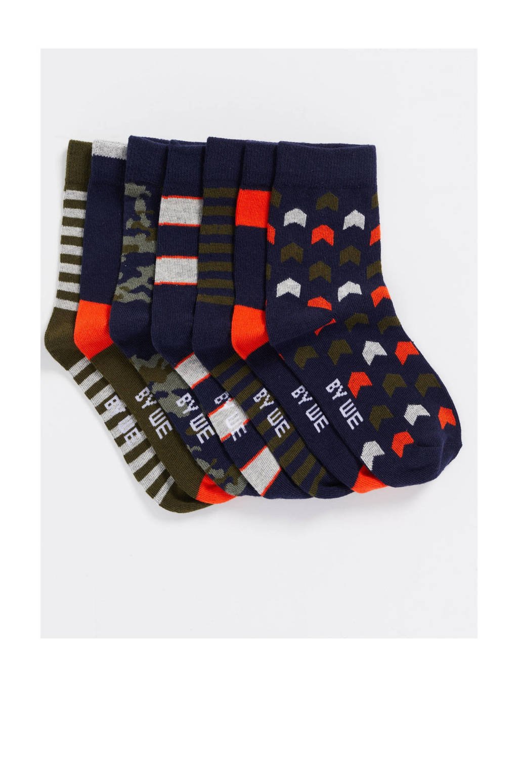 WE Fashion sokken - set van 7  multi, Multi