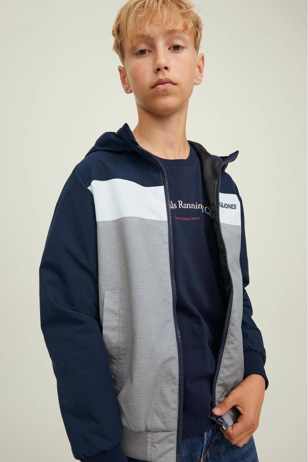 JACK & JONES JUNIOR zomerjas JJERUSH donkerblauw