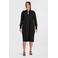 Plus Basics jurk van travelstof zwart