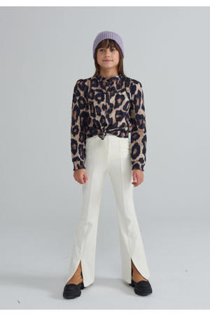 blouse Leopard met panterprint bruin/zwart