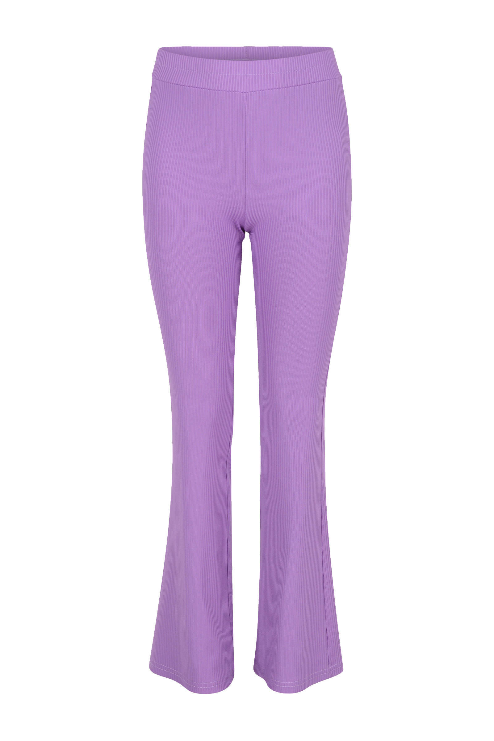 Shoeby Jill \u0026 Mitch flared broek Ribby paars | wehkamp