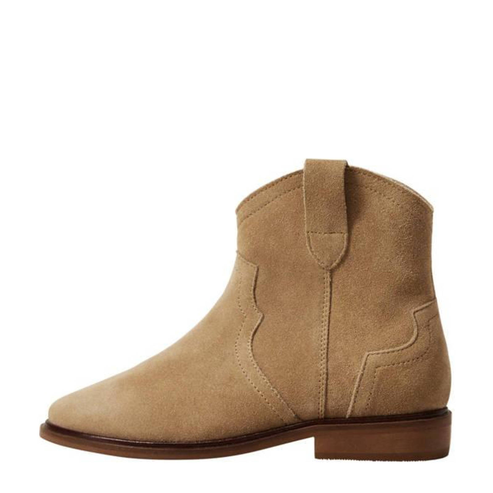 Mango Kids leren cowboylaarsjes beige | wehkamp