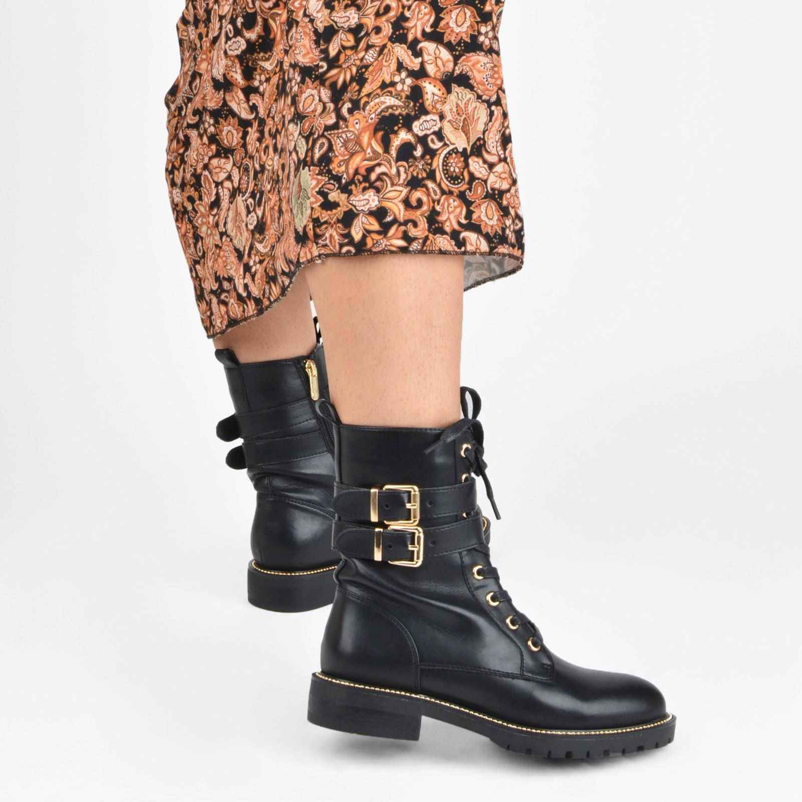 Poelman Veterboot Zwart C2831H61POE | Le Ballon