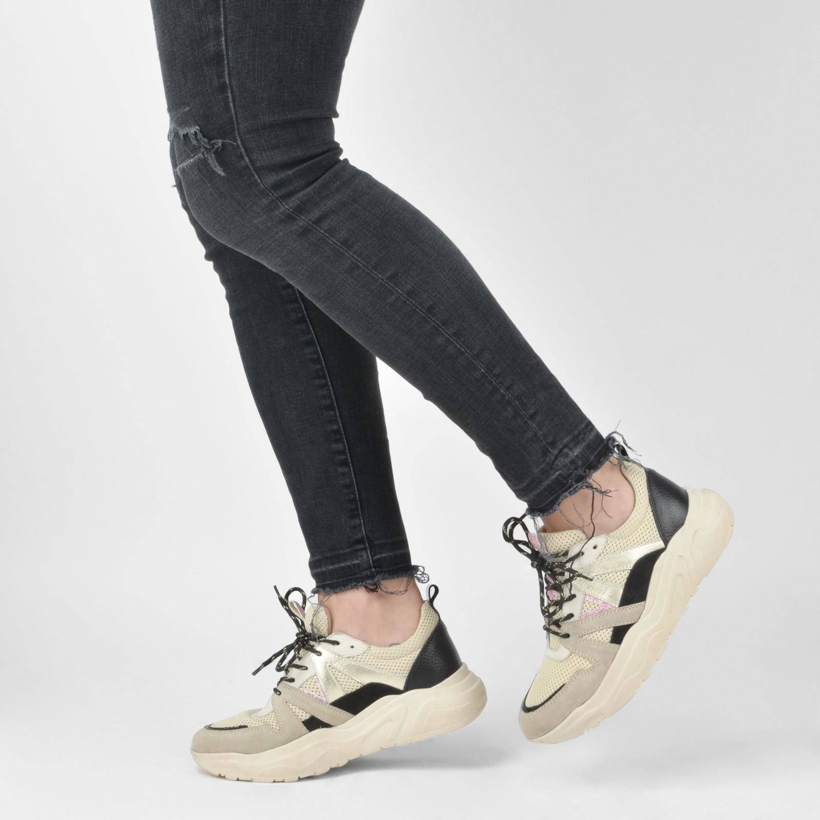 PS Poelman Lage sneaker Groen P6884POE | Invito