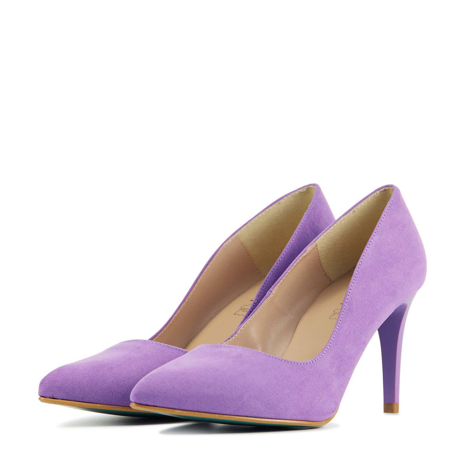 Paarse dames pumps Xavier Danaud 90580 - Tweedehands050