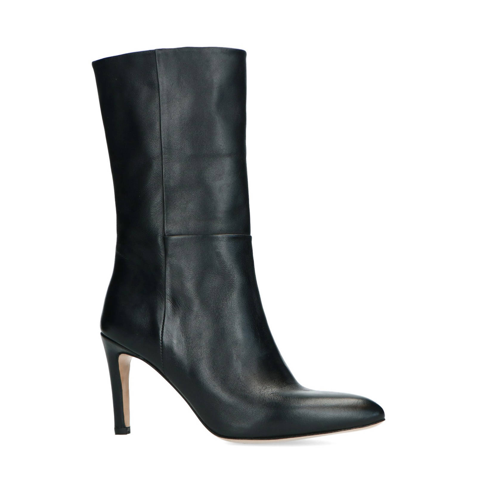 Manfield leren halfhoge laarzen | wehkamp