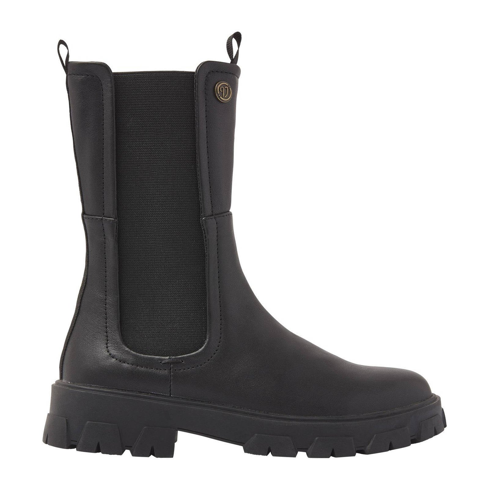 Vingino Joanne hoge leren chelsea boots zwart | wehkamp