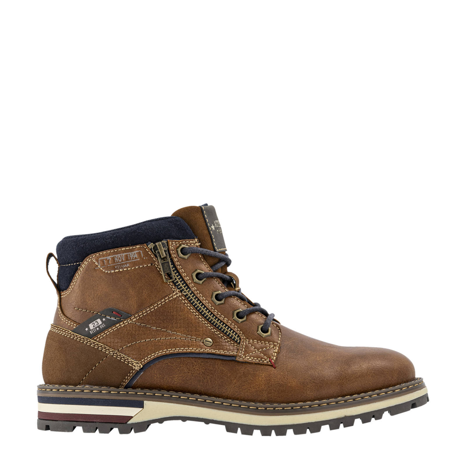 Memphis One veterboots bruin | wehkamp