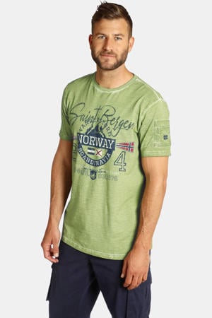 loose T-shirt HELGO Plus Size groen