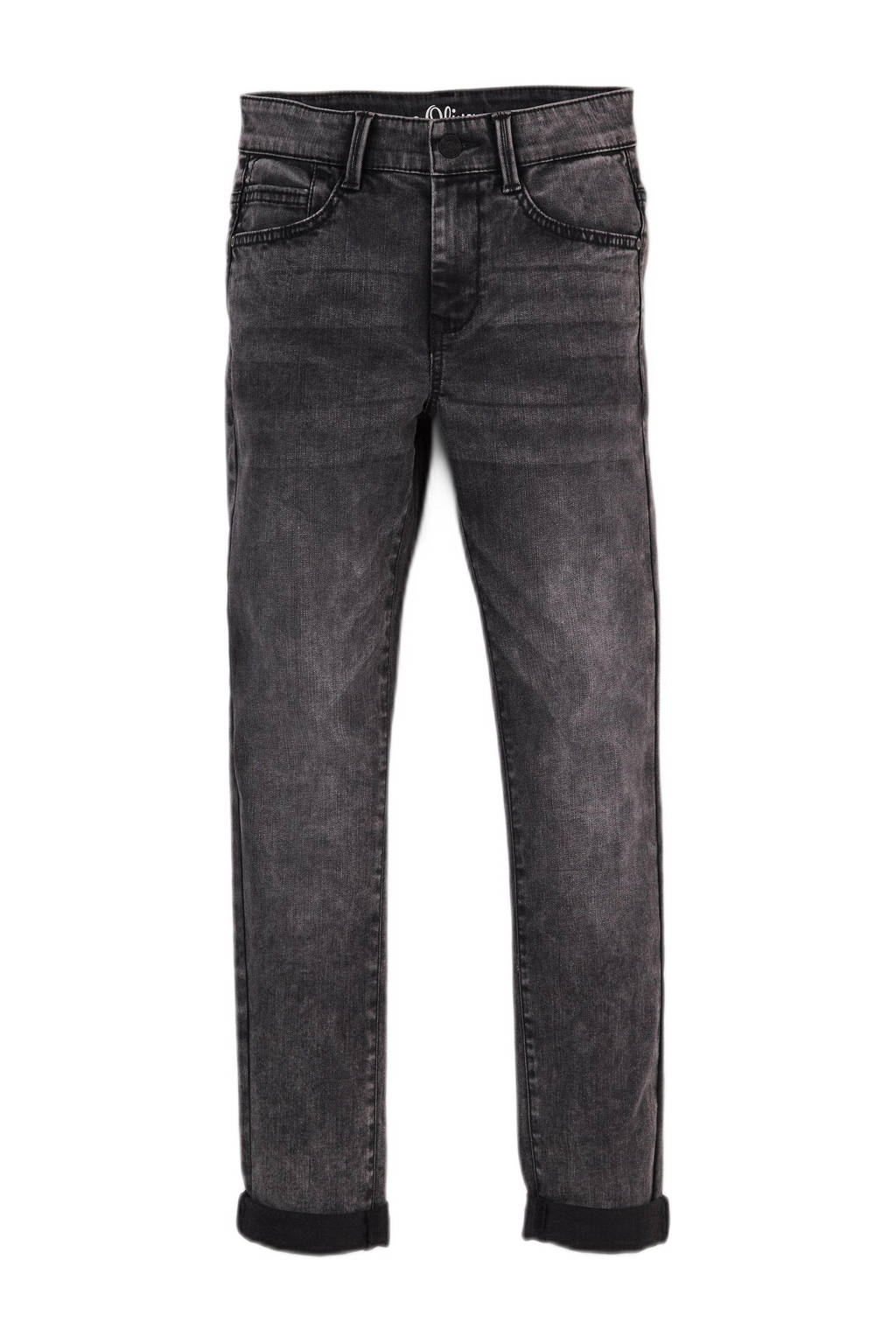 s.Oliver skinny jeans donkergrijs, Donkergrijs