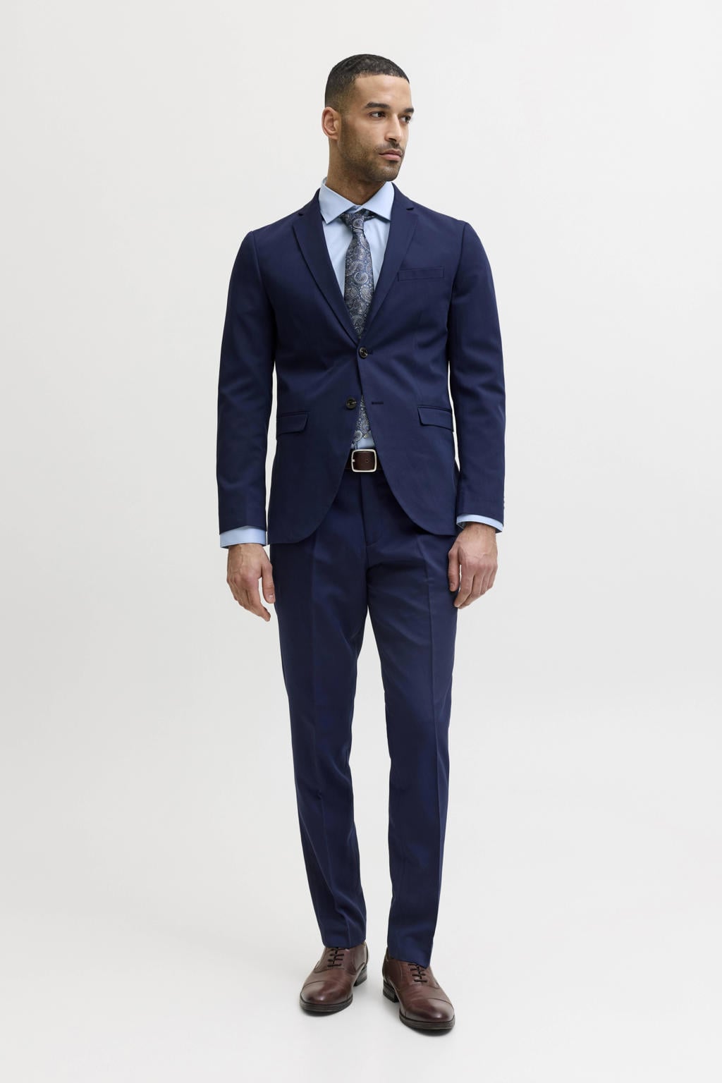 JACK & JONES ESSENTIALS super slim kostuum JPRFRANCO donkerblauw