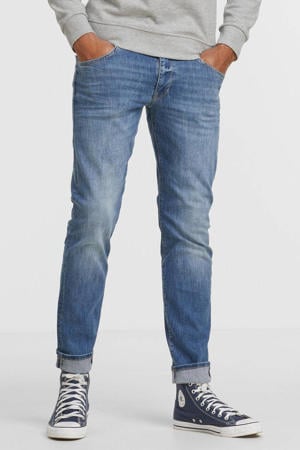 slim fit jeans Seaham met riem light indigo