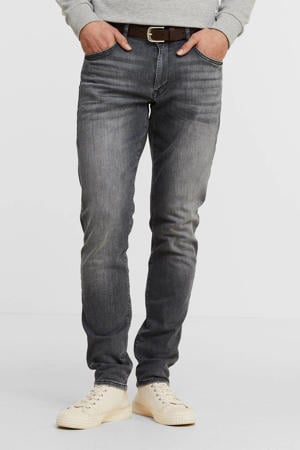 slim fit jeans Seaham met riem grey