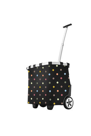 boodschappentrolley Shopping Carrycruiser zwart/multi