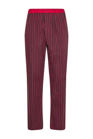 gestreepte pyjamabroek rood/zwart