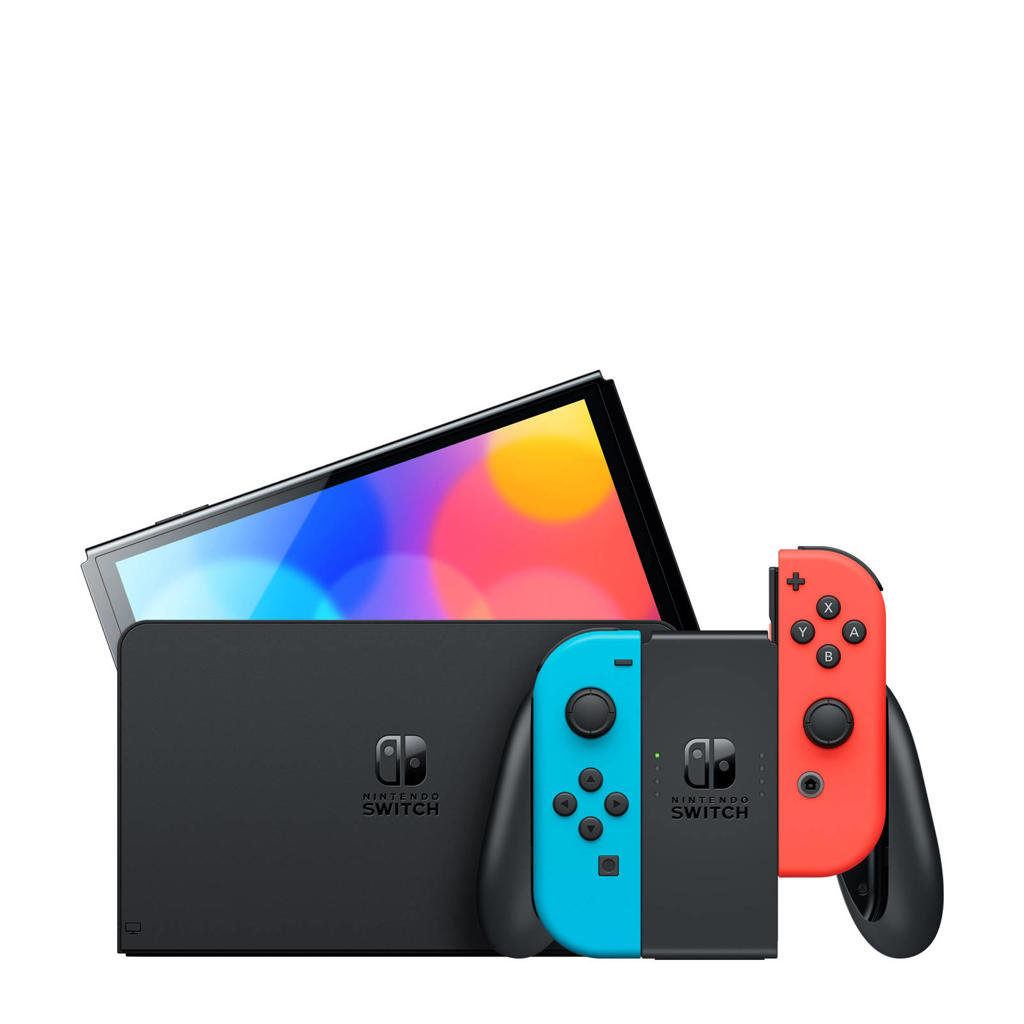 Nintendo Switch OLED (Blauw/rood)