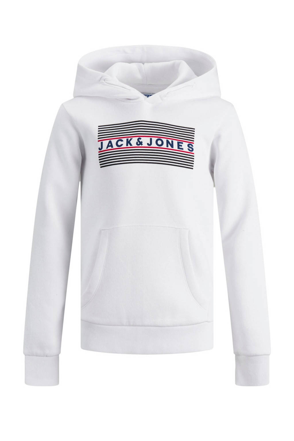 JACK & JONES JUNIOR hoodie JJECORP met logo wit