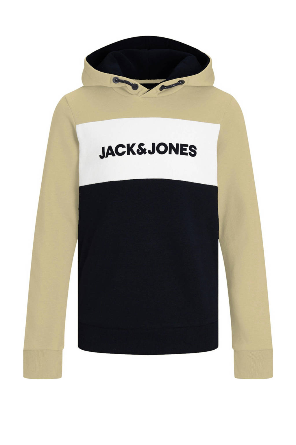 JACK & JONES JUNIOR hoodie JJELOGO met logo geel, Geel
