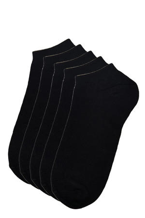 sneakersokken JACDONGO - zwart (set van 5)