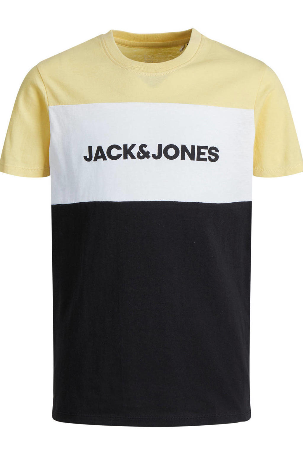 JACK & JONES JUNIOR T-shirt JJELOGO met logo geel