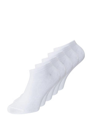 sneakersokken JACDONGO - wit (set van 5)
