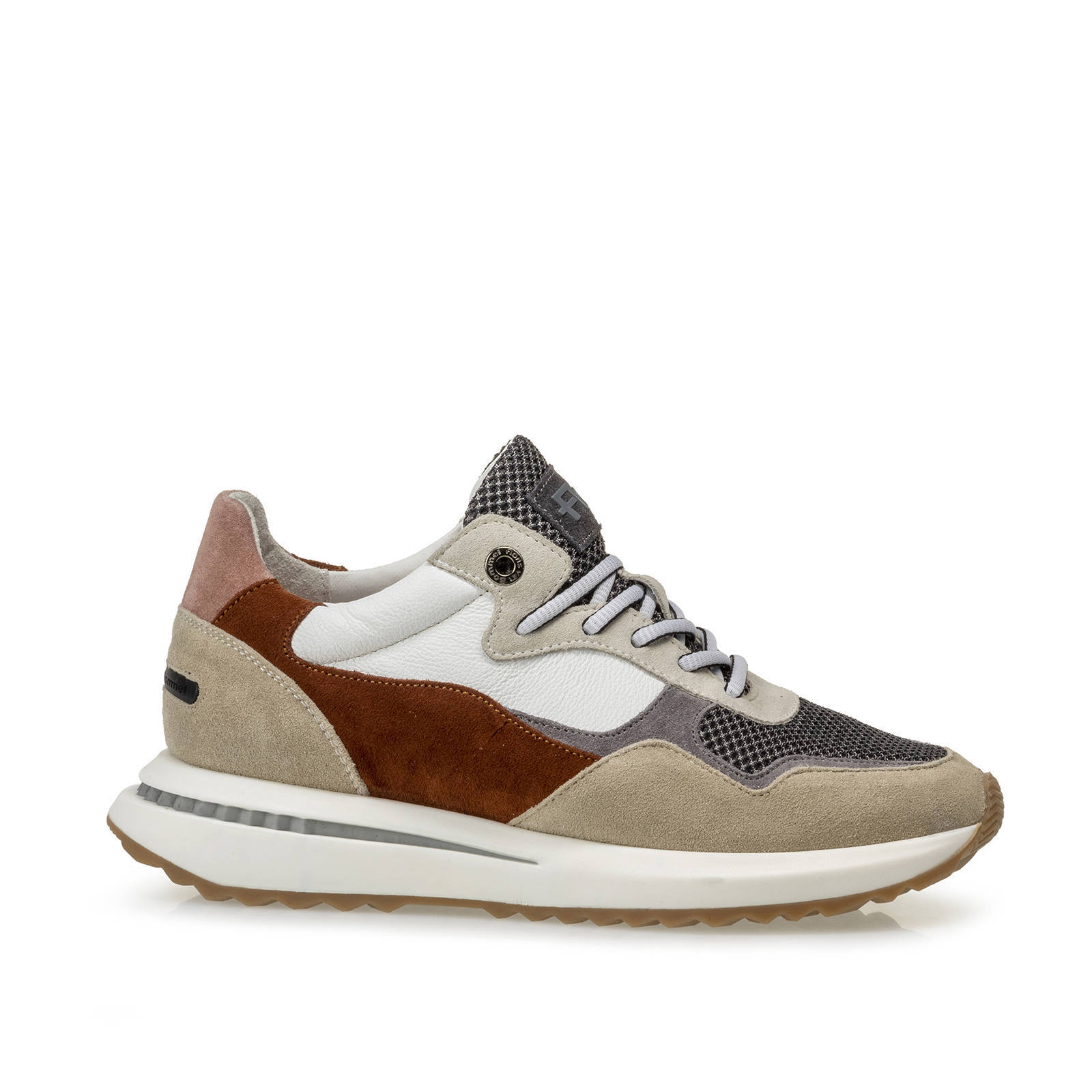 Floris van Bommel SUMI suède sneakers beige/multi | wehkamp