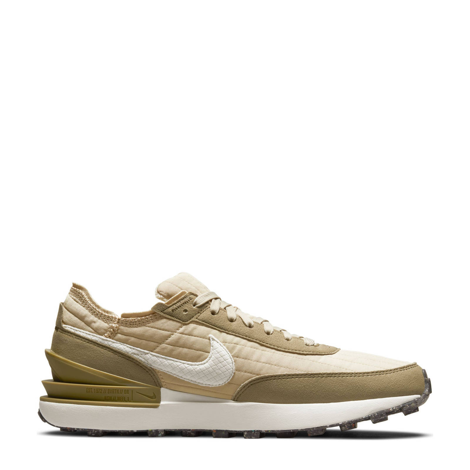 Nike Waffle One sneakers beige/camel | wehkamp