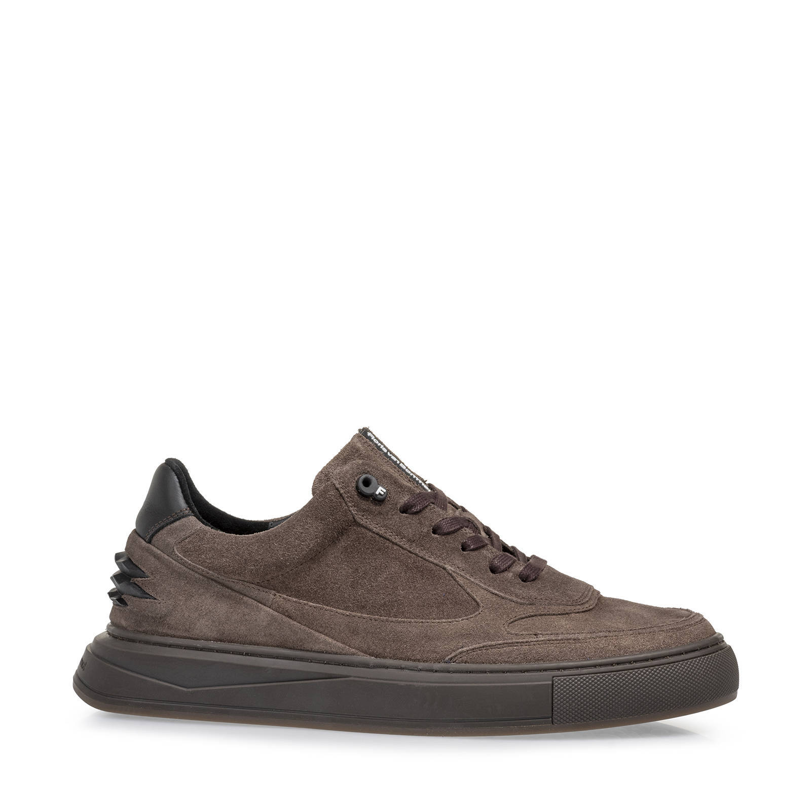 Floris van Bommel Richi suède sneakers bruin | wehkamp