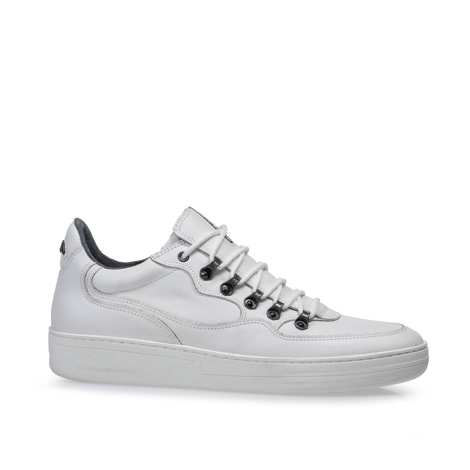 Floris van Bommel Wembli leren sneakers wit | wehkamp
