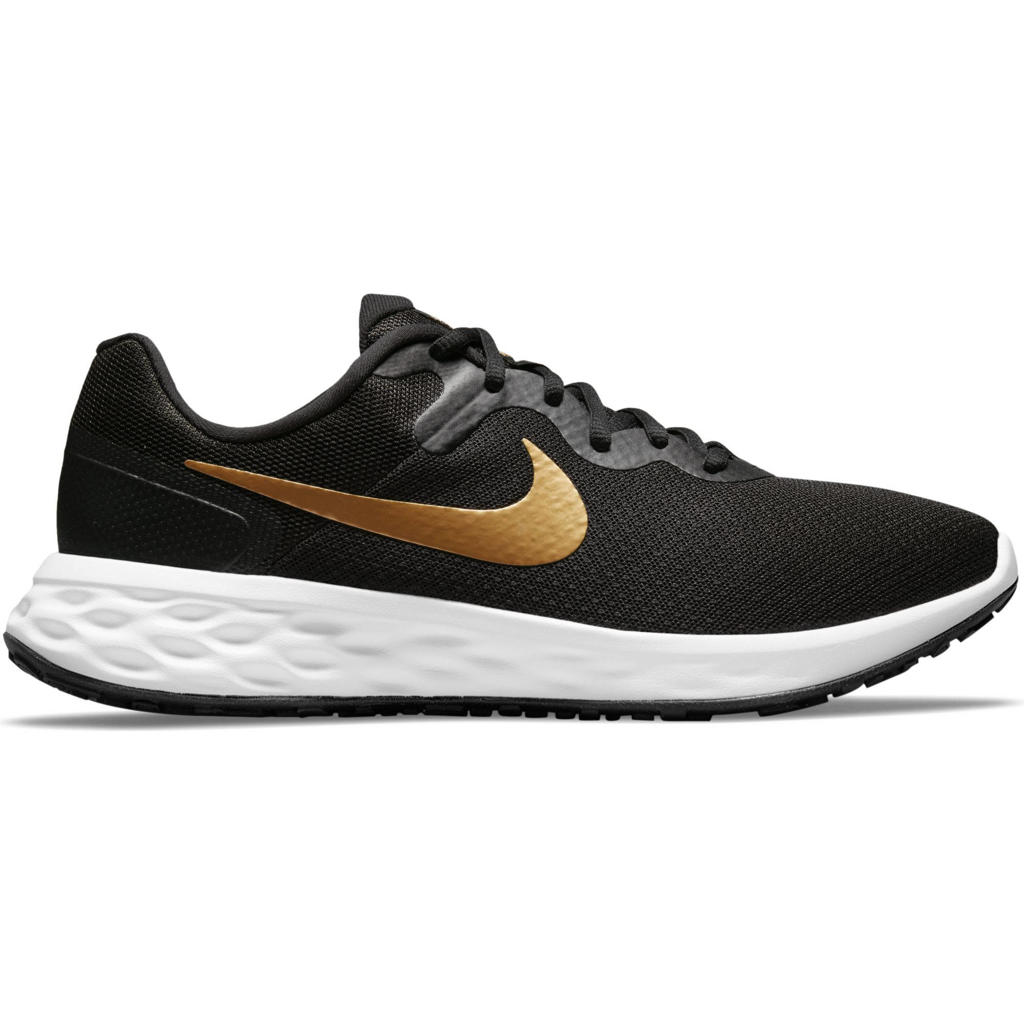 Nike Revolution 6 Next Nature hardloopschoenen zwart/metallic goud