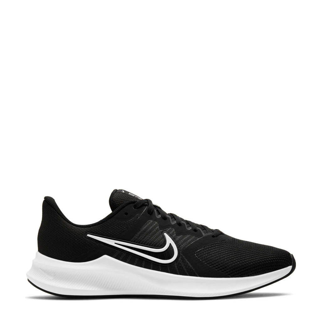 Nike Downshifter 11 hardloopschoenen zwart/wit/grijs