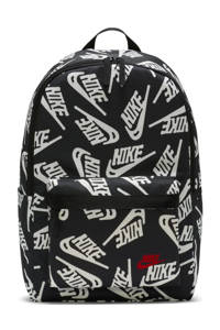 Nike  rugzak Heritage 3.0 zwart/wit, Zwart/wit aop