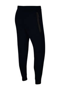 Zwarte heren Nike Tech Fleece joggingbroek van katoen met regular fit en elastische tailleband met koord