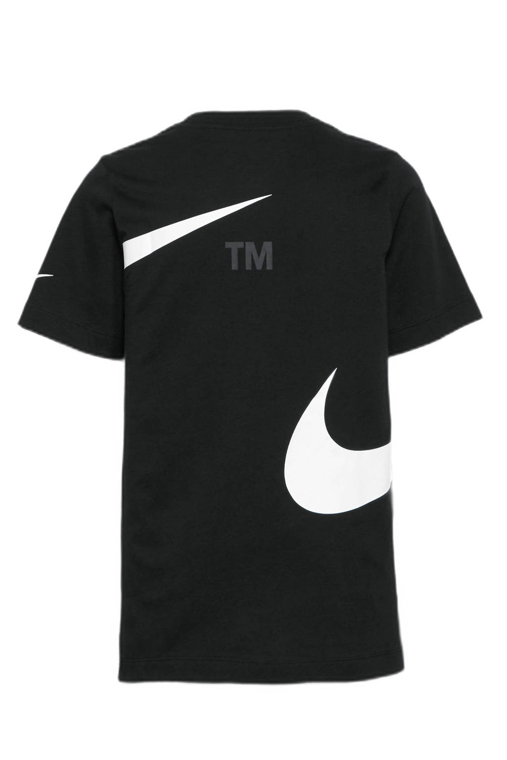 Nike T-shirt met logo zwart, Zwart