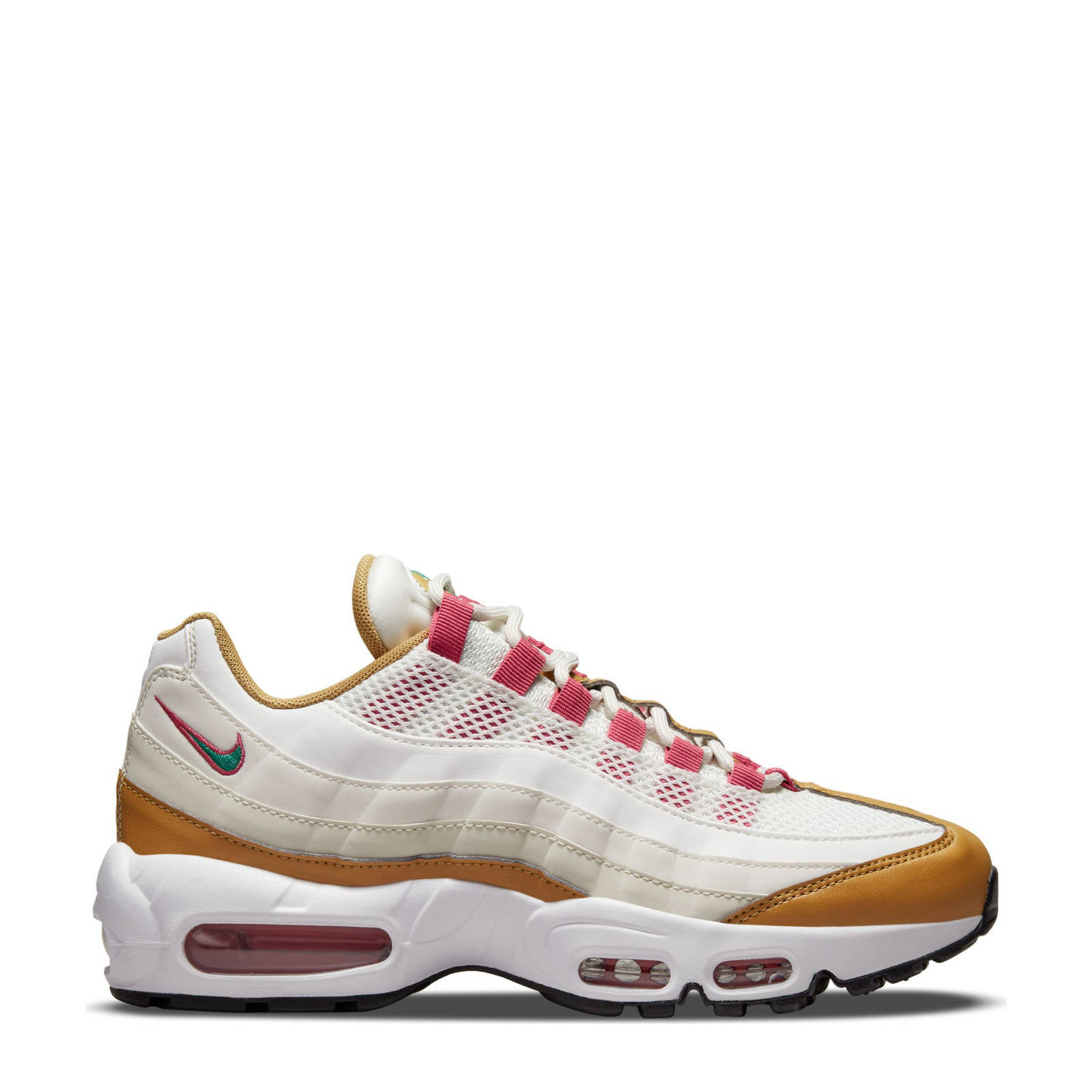 Nike Air Max 95 sneakers wit/camel/groen/fuchsia | wehkamp