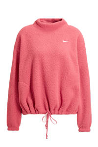 Nike fleece sportsweater roze, Roze
