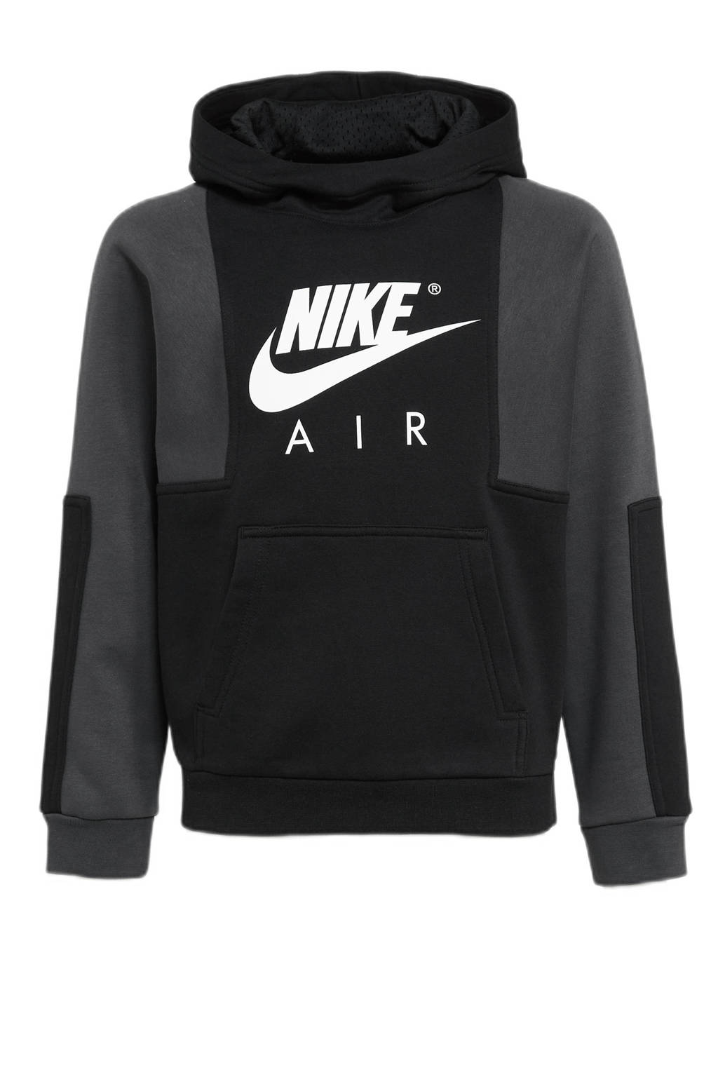 Nike trui met logo zwart/grijs, Zwart/grijs