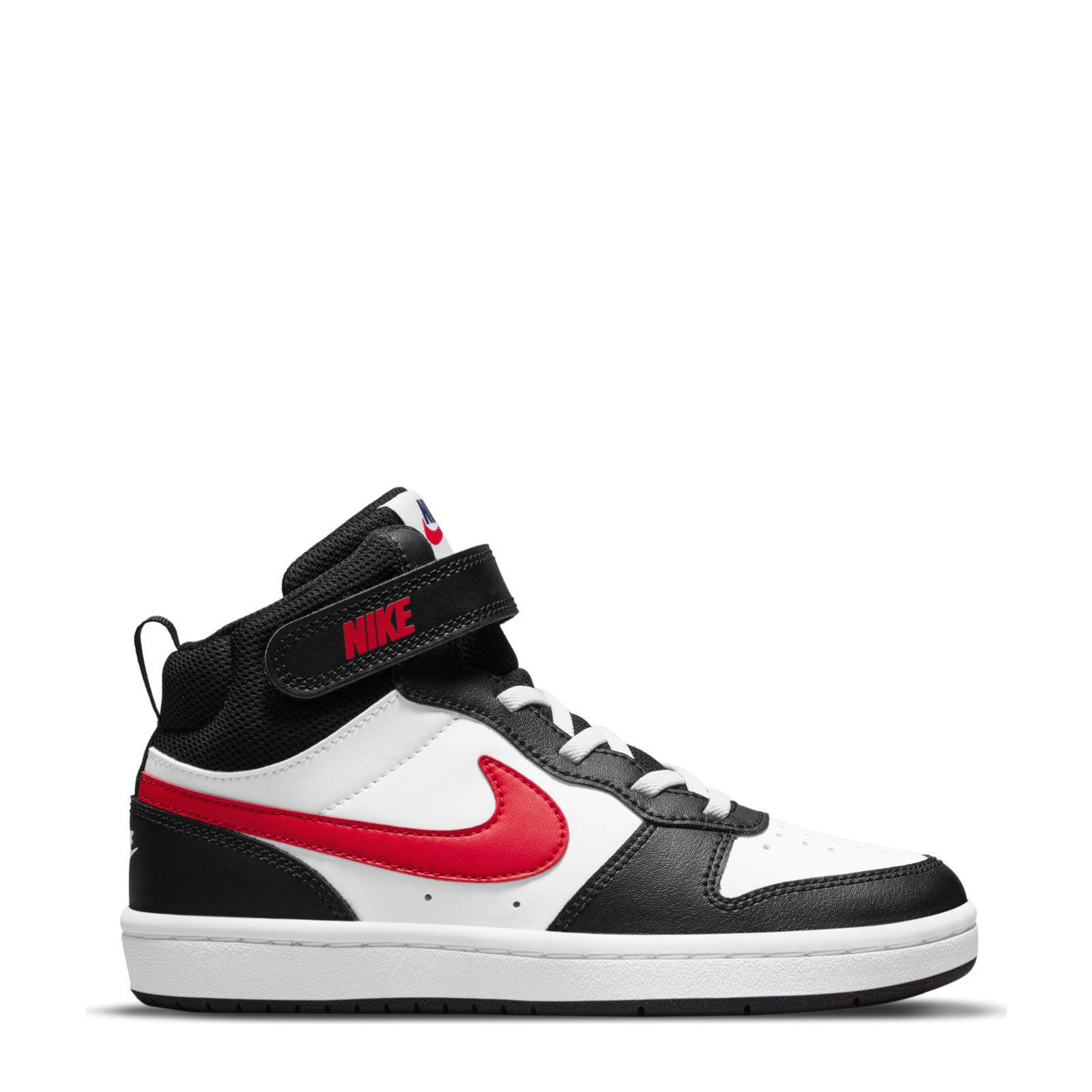 Nike Court Borough Mid 2 sneakers wit/rood/zwart | wehkamp