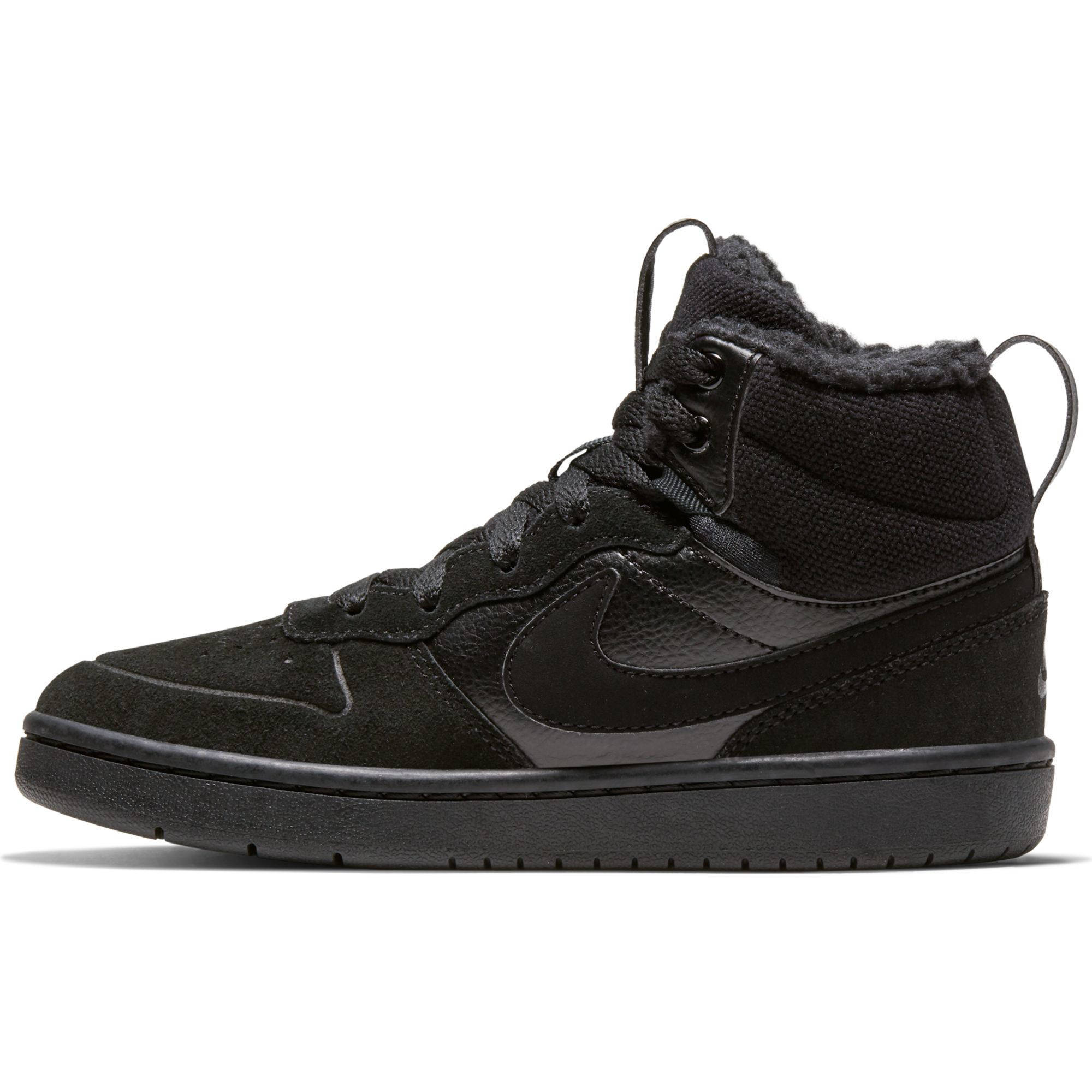 nike court borough mid 2 black